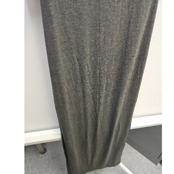 NWOT Love Cameron Los Angeles gray Medium very long dress with slits up sides - Picture 3 of 8